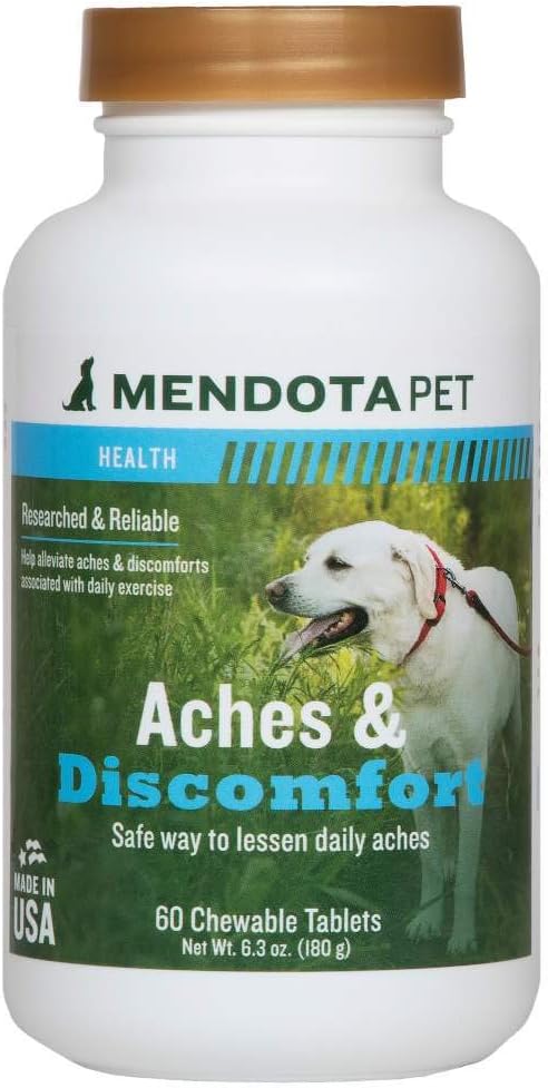 Mendota Pet Aches & Discomfort - 30 Comprimidos para Perros (a partir de 12 semanas)