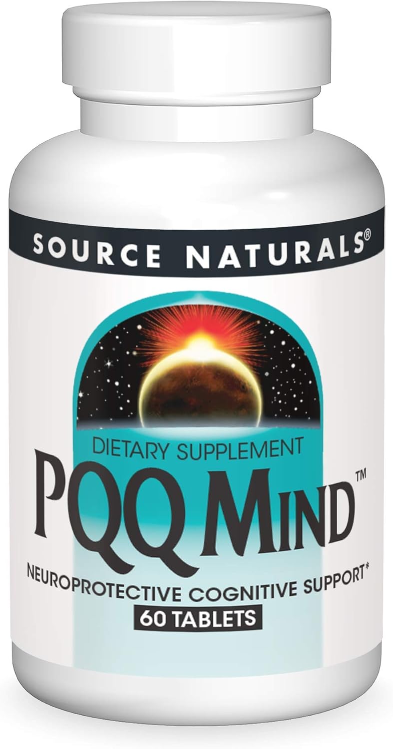 Source Naturals PQQ Mind, Neuroprotector de Apoyo Cognitivo - 60 Comprimidos
