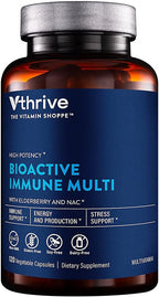 Vthrive Bioactive Immune Multivitamin con Saúco y NAC - 120 Cápsulas Vegetales