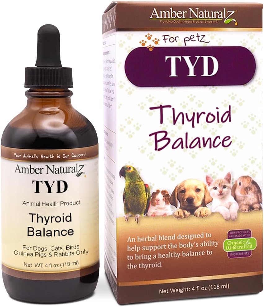 Amber NaturalZ TYD Thyroid Balance Suplemento Herbal para Mascotas (30 ml)