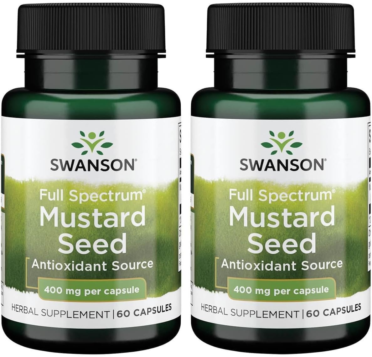 Swanson Full Spectrum Semilla de Mostaza 400 mg - 60 Cápsulas (Pack de 2)