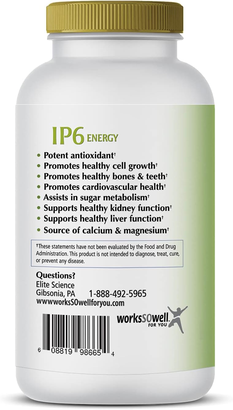 1-TDC WorkSoWell IP-6 Energy Immune Support Formula – 240 Cápsulas Vegetales