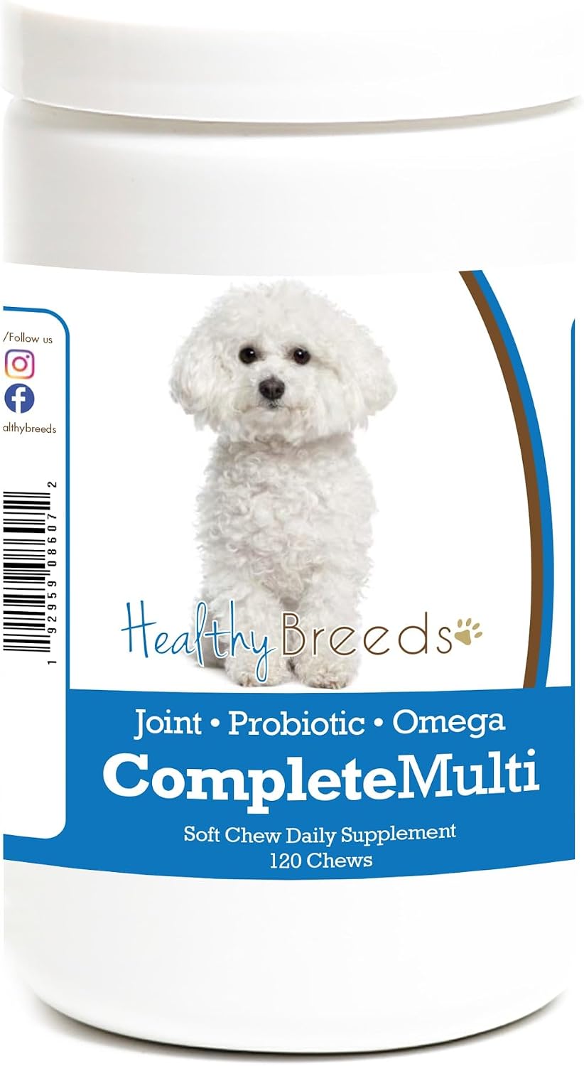 Healthy Breeds Pug Multivitamínico Todo en Uno Bocaditos Blandos (120 uds.)