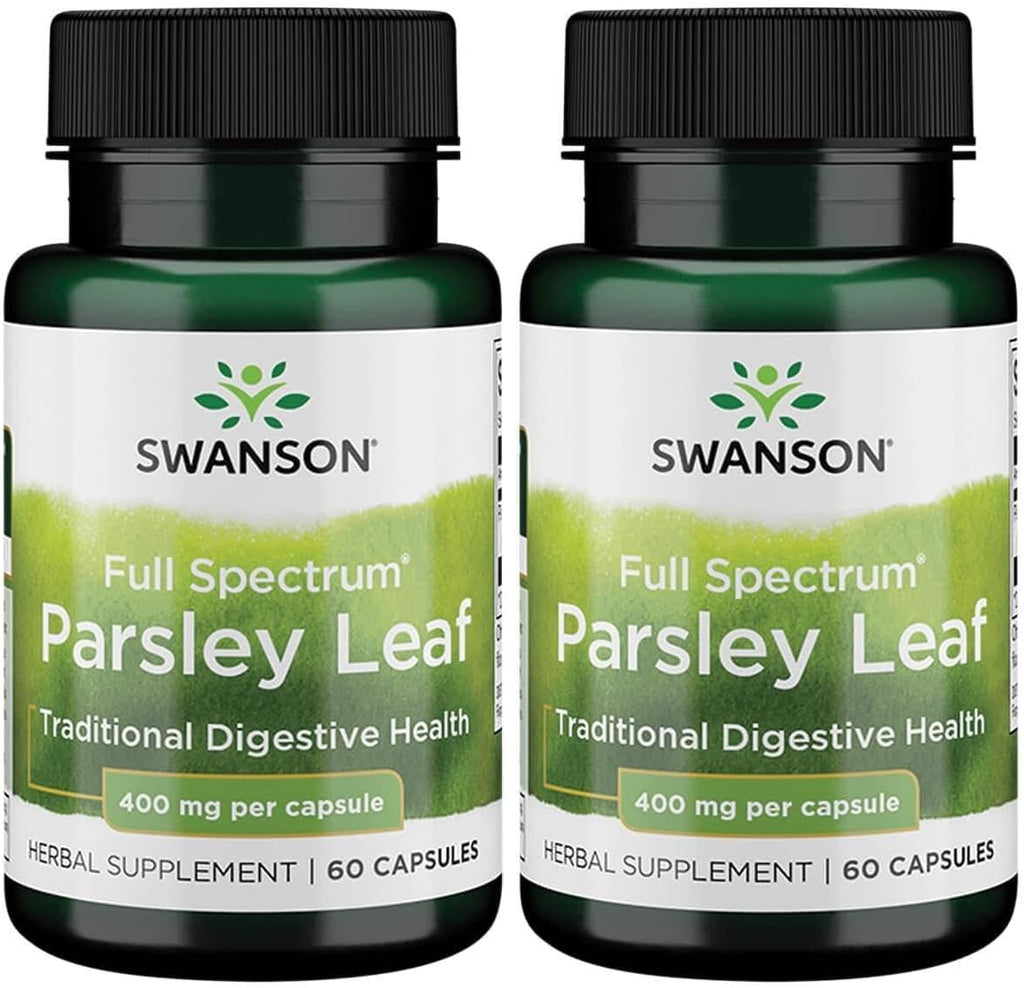 Swanson Full-Spectrum Extracto de Hoja de Perejil - 60 Cápsulas (400 mg)