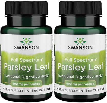 Swanson Full-Spectrum Extracto de Hoja de Perejil - 60 Cápsulas (400 mg) – Image 6