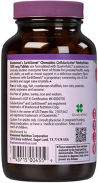 Bluebonnet EarthSweet Methylfolate 1000 µg - Folato Activo 5-MTHF - 90 Comprimidos Masticables Sabor Frambuesa