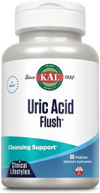 KAL Uric Acid Flush | Mezcla de arándano, apio y más para la comodidad articular | 60 cápsulas vegetales