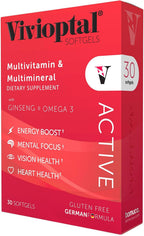 Vivioptal Active Multivitamínico con Ginseng y Omega-3 (30 Cápsulas)