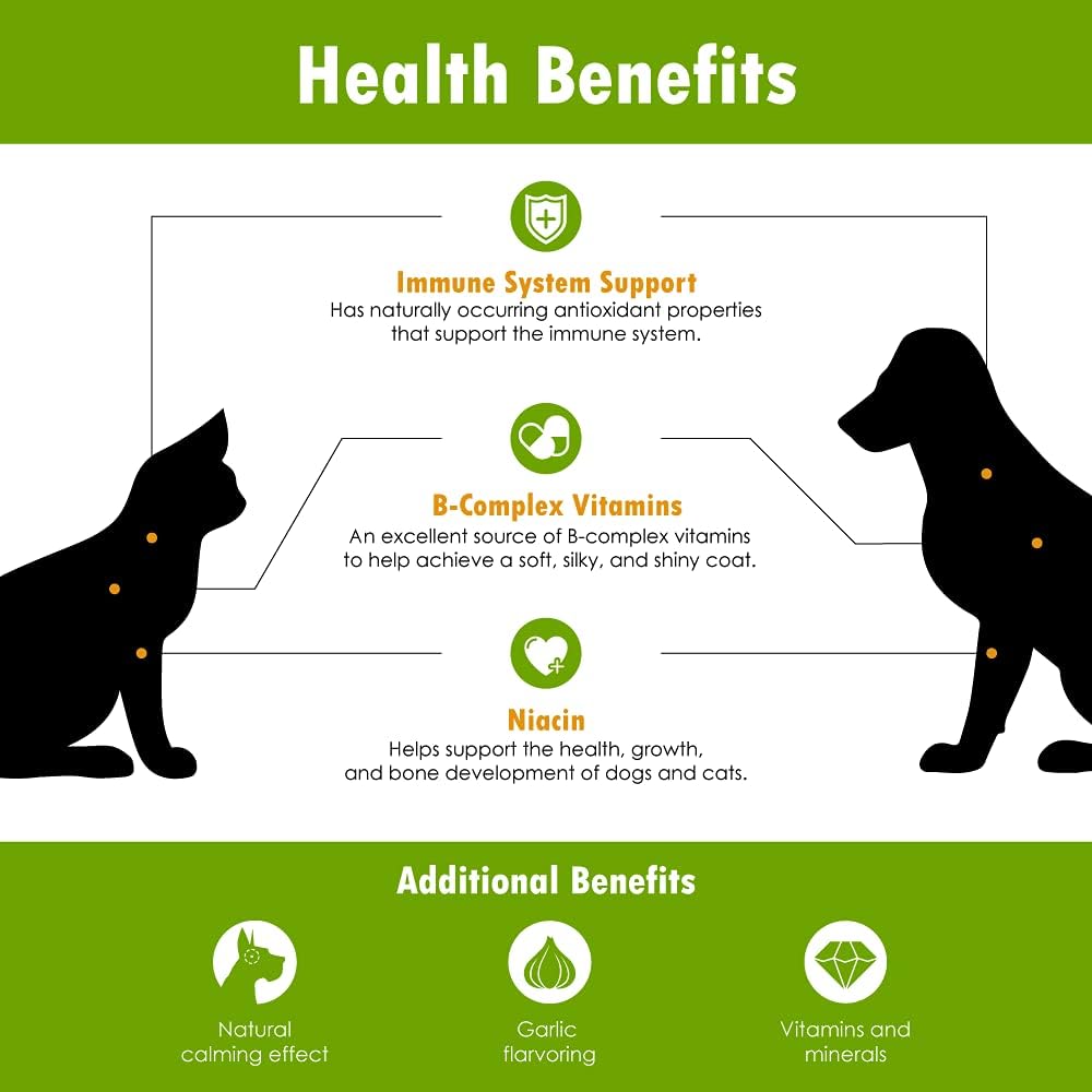 Natur-Yeast Levadura de Cerveza para Perros y Gatos - 90 Snacks Blandos - Apoyo al Sistema Inmunitario y Digestión