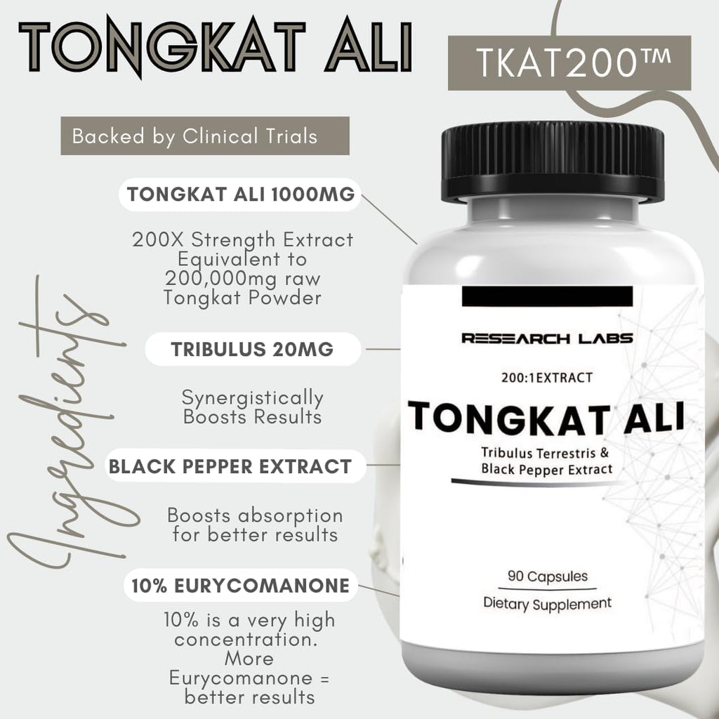 Research Labs Longjack Tongkat Ali 2 Pack Cápsulas Extracto Concentrado