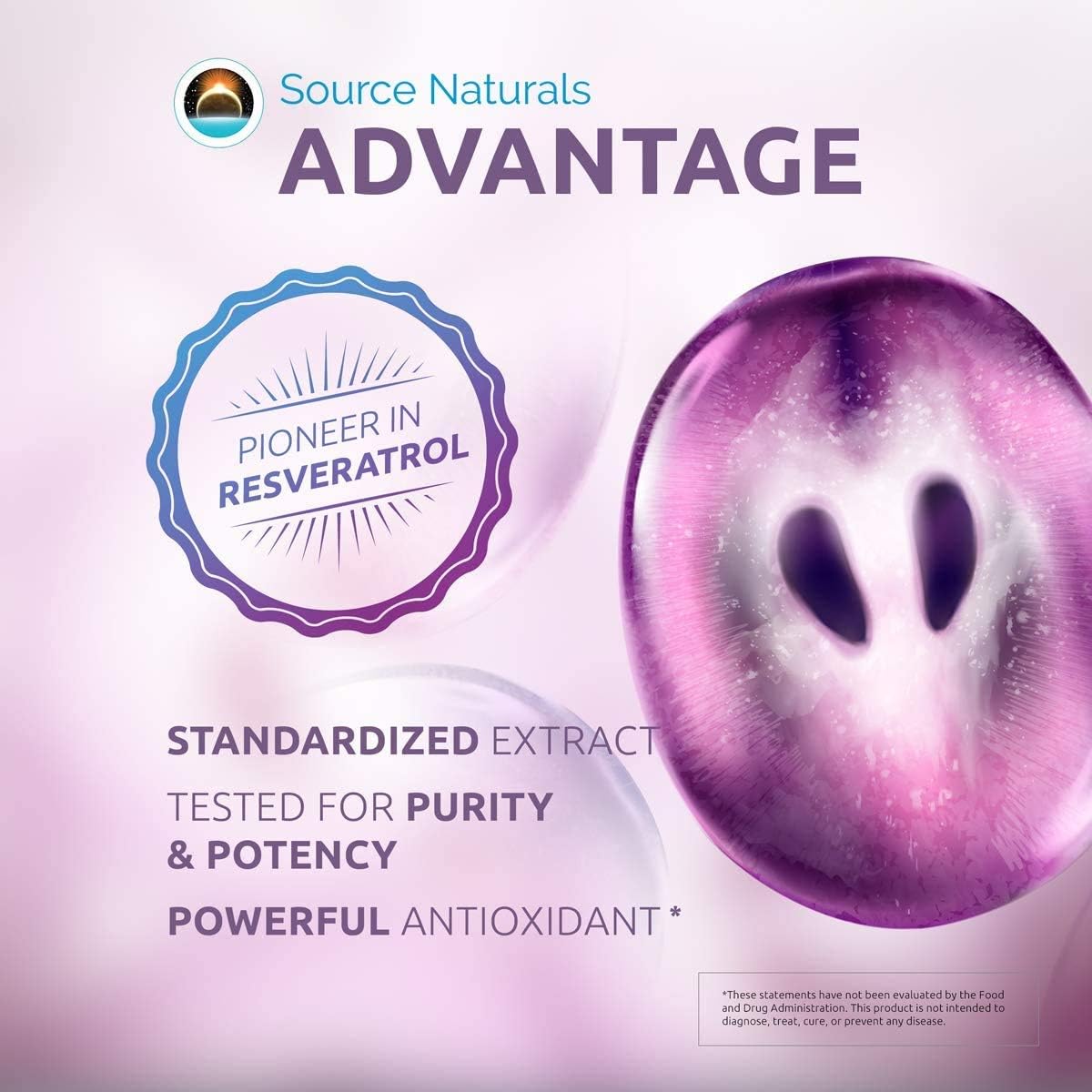 Source Naturals Resveratrol 100 - 100 mg, 60 Cápsulas Vegetarianas