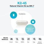 XYMOGEN K2-45 - 45 mcg de Vitamina K2 (MK-7) - 60 Cápsulas Vegetarianas