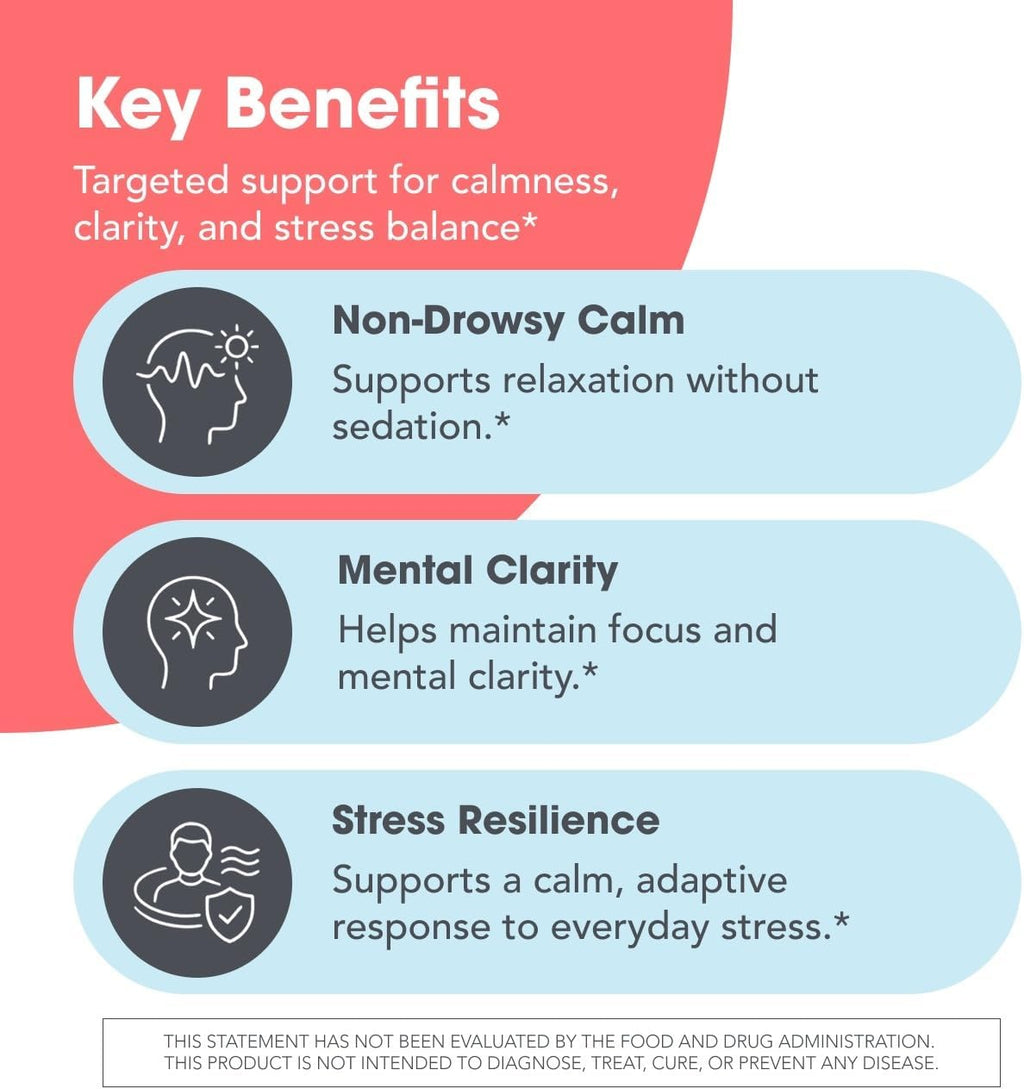 Allergy Research Group 200 mg of Zen - 60 Cápsulas - L-Teanina y GABA