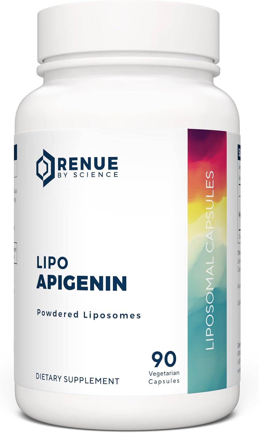 Renue By Science Apigenina Liposomal | 90 Cápsulas | 75 mg por ración | Alta Absorción | No OGM | Sin Alérgenos