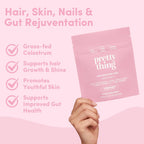 Pretty Thing Colostrum Bites para Mujer – 1g de Calostro Bovino con Biotina, Folato, Zinc y Vitaminas A, C, E – Suplemento de Belleza y Bienestar para Cabello, Piel y Sistema Inmunitario - 30 Bites