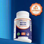Vitamatic Melón Amargo – Extracto Concentrado 25X – Cápsulas Vegetarianas – 240 Unidades