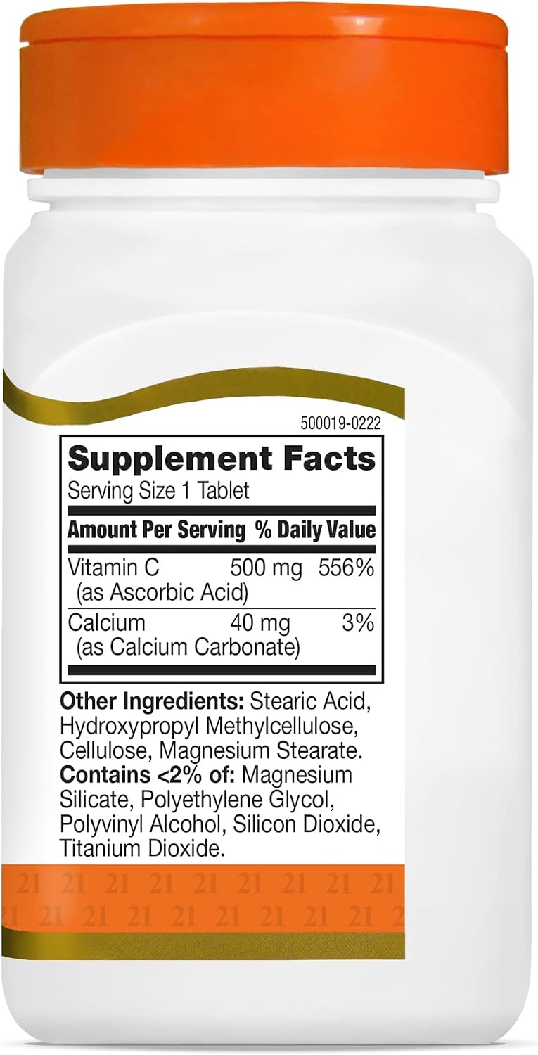 21st Century C 500 mg Liberación Prolongada - 110 Comprimidos
