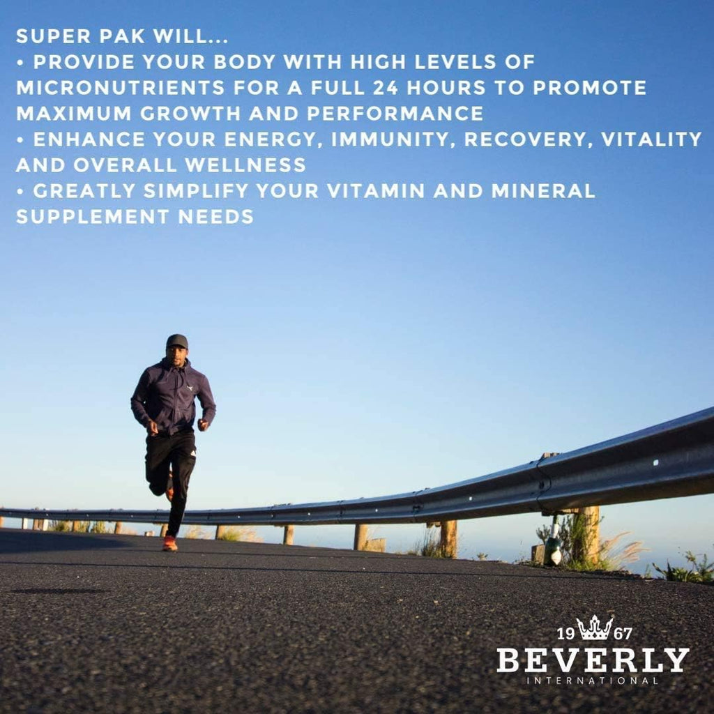 Beverly International Super Pack - 30 Paquetes - Multivitamínico de Alta Potencia para Deportistas
