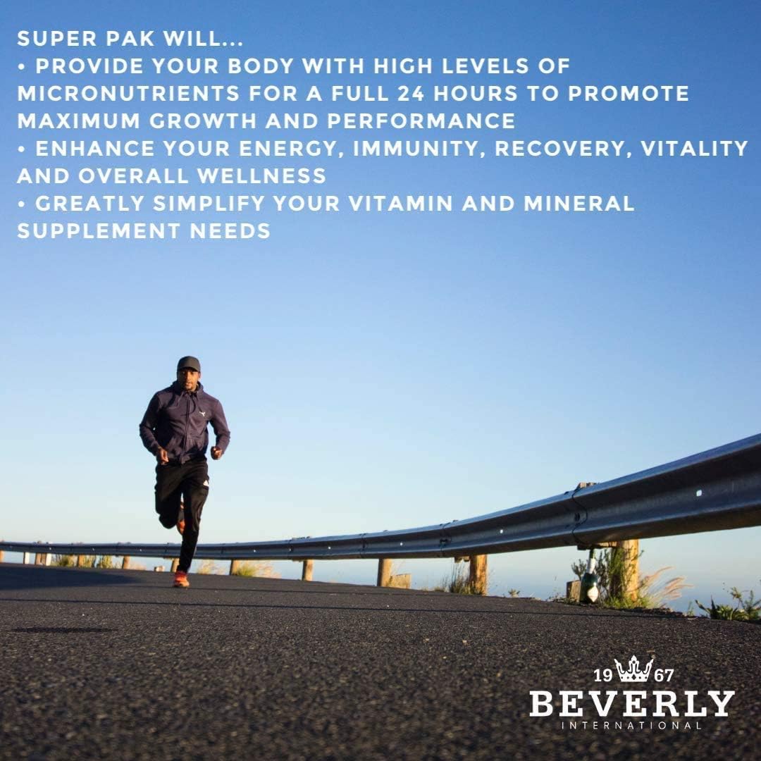 Beverly International Super Pack - 30 Paquetes - Multivitamínico de Alta Potencia para Deportistas