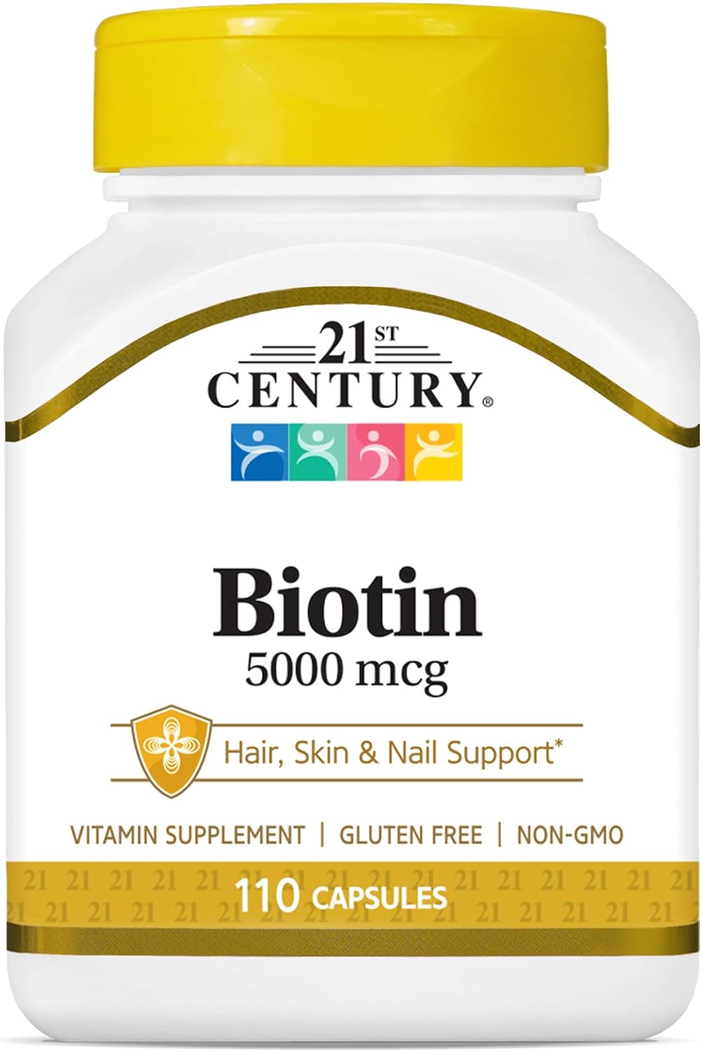 21st Century Biotina 5000 mcg, 110 Cápsulas
