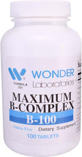 Wonder Labs Complejo B de Máxima Potencia - 100 Comprimidos