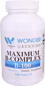 Wonder Labs Complejo B de Máxima Potencia - 100 Comprimidos
