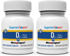 Superior Source Vitamina D3 400 UI - 100 Comprimidos Sublinguales