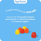 Multivitamin Gummy para Mujeres - Feel Great Vitamin Co | Complejo de Vitaminas en Gominolas