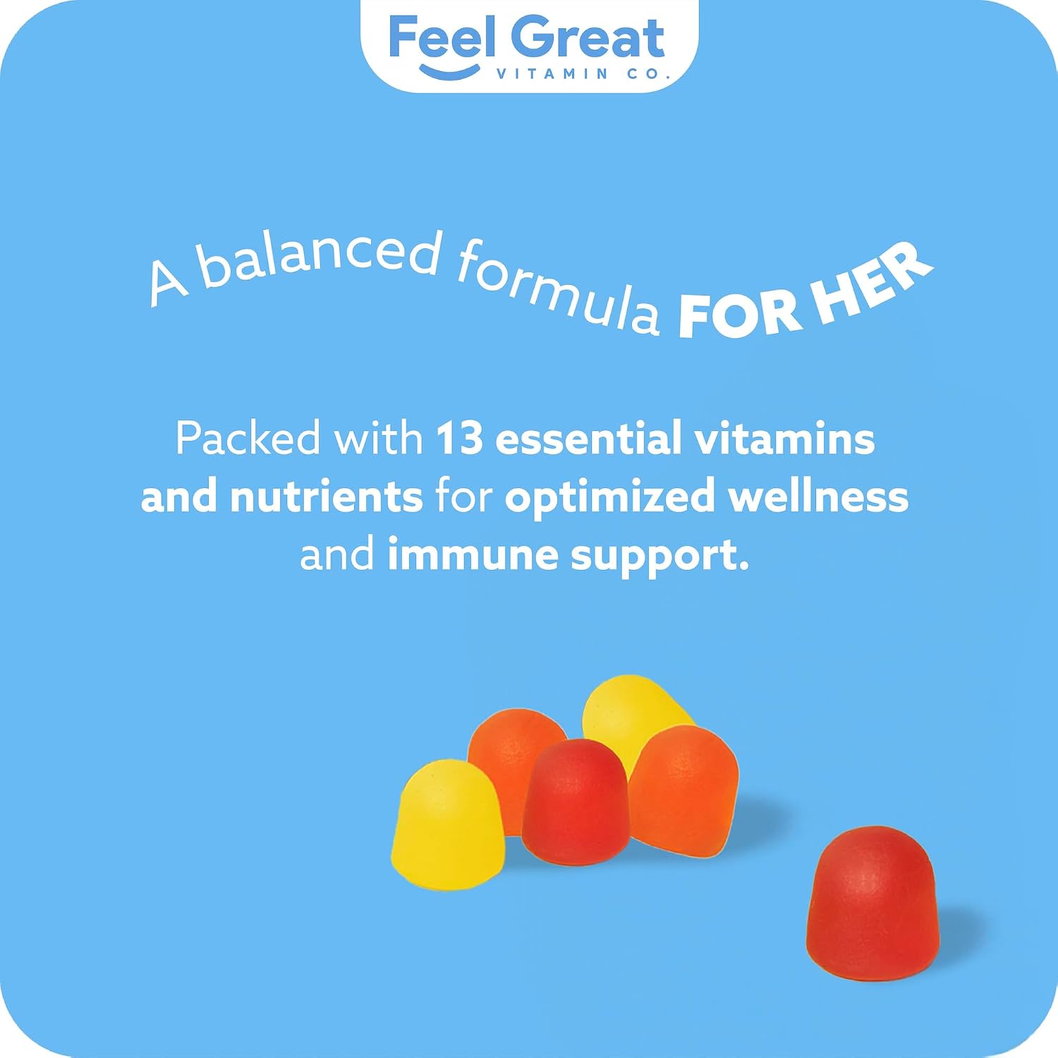 Multivitamin Gummy para Mujeres - Feel Great Vitamin Co | Complejo de Vitaminas en Gominolas