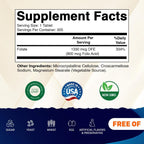 Vitamatic Ácido Fólico 800 mcg - 500 Comprimidos Vegetarianos - Vitamina B9