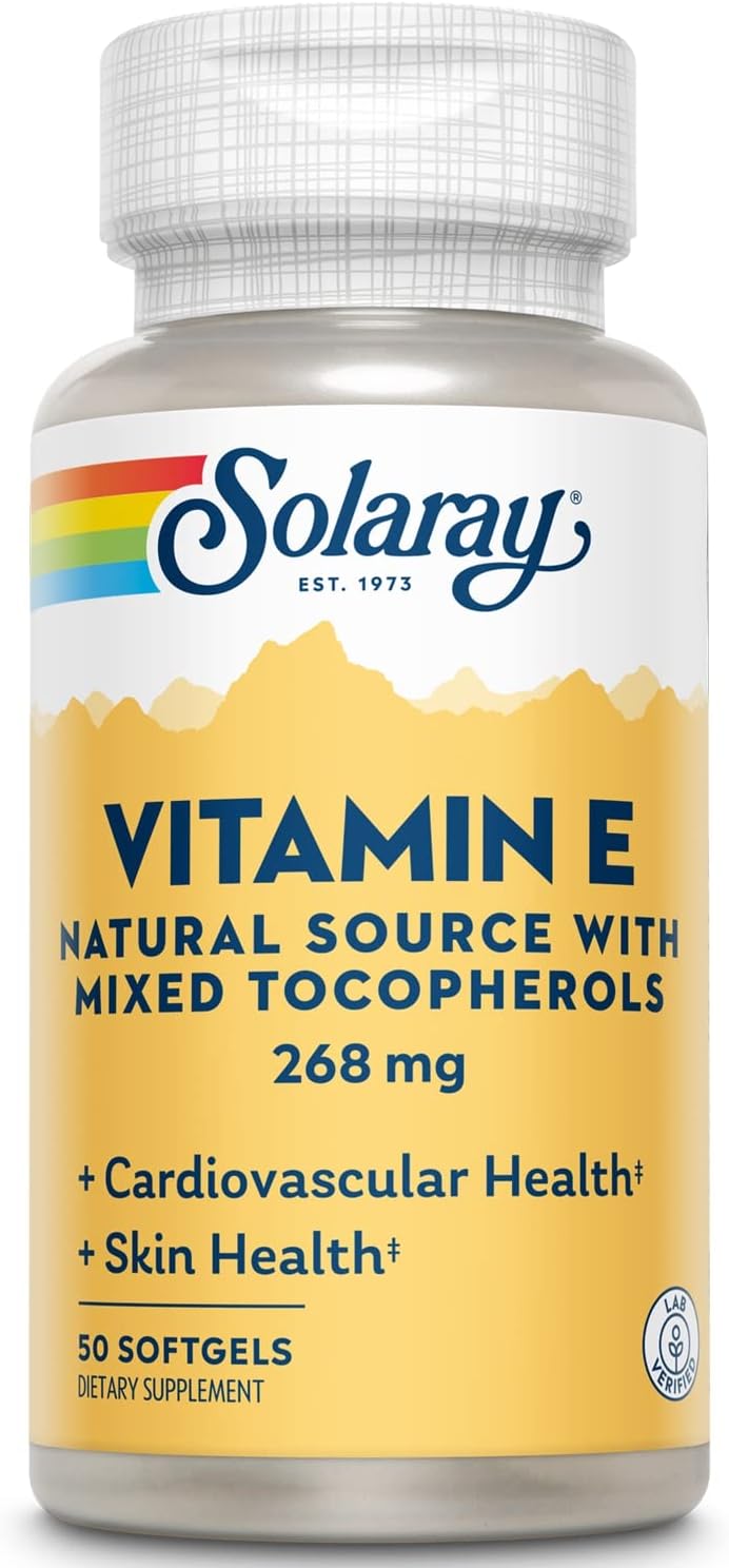 Solaray Vitamina E d-Alfa Tocoferol 268mg (400 UI) 50 Cápsulas