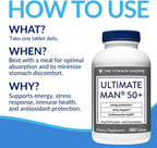 The Vitamin Shoppe Ultimate Man 50+ Multivitamínico - 180 comprimidos