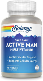 SOLARAY Once Daily Active Man Multivitamin - Multivitamínico para hombres activos