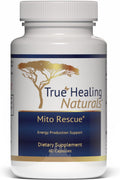 True Healing Naturals Mito Rescue – Suplemento de Apoyo Mitocondrial, 60 Cápsulas Vegetarianas