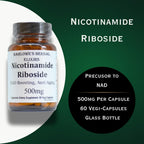 Barlowe's Herbal Elixirs Nicotinamida Ribósido 500mg - Precursor de NAD+ - 60 Cápsulas
