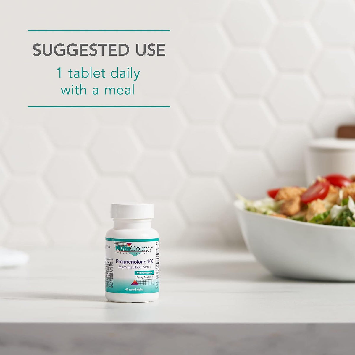 NutriCology Pregnenolona 100 mg - 60 Comprimidos – Image 6