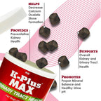 K-PLUS MAX Urinary Tract Health Soft Chews para Perros – Arándano, DL-Metionina y Citrato de Potasio – 90 Chews Blandos