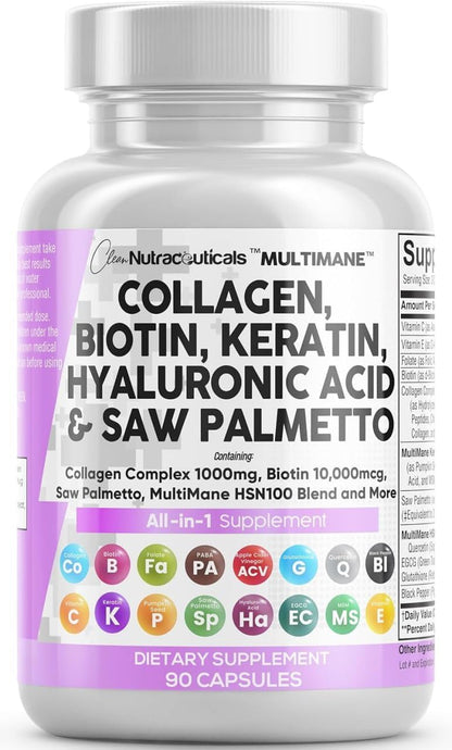 Clean Nutraceuticals Cápsulas de Colágeno – El metabolismo energético normal. – Image 1