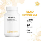 Supersmart Lung Detox – Fórmula Avanzada con Quercetina, Bromelina, Curcuminoides y EGCG