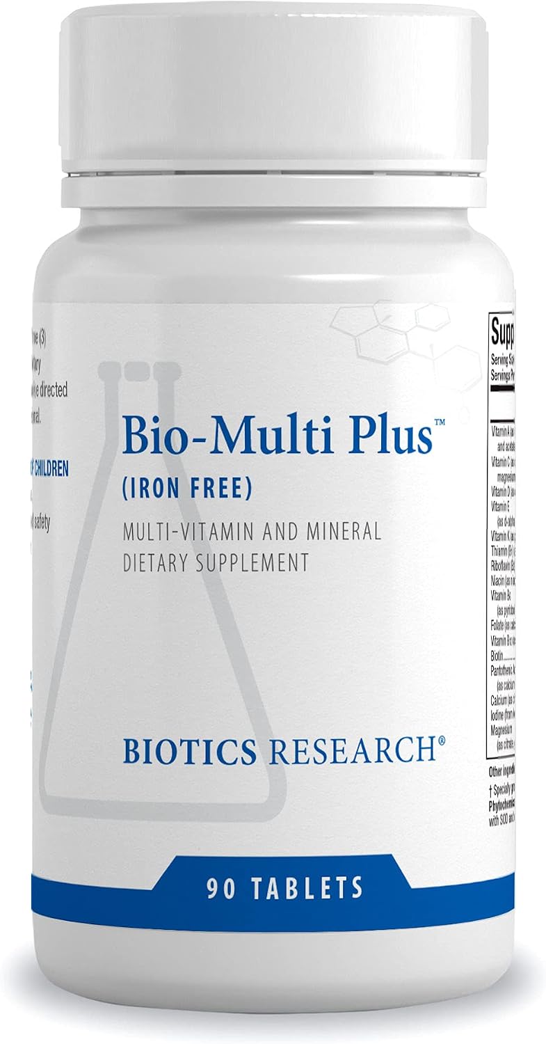 Biotics Research Bio Multi Plus Sin Hierro - Multivitamínico y Minerales Quelados - 90 Comprimidos