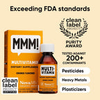 NovaFerrum MMM Multivitamin for Kids, Infants, and Toddlers - Orange Flavor - 50 mL