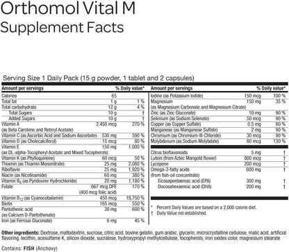 Orthomol Vital M Polvo y Comprimidos para – Complejo B (B1, B2, B3, B5, B6, B12, ácido fólico, biotina): – Image 6