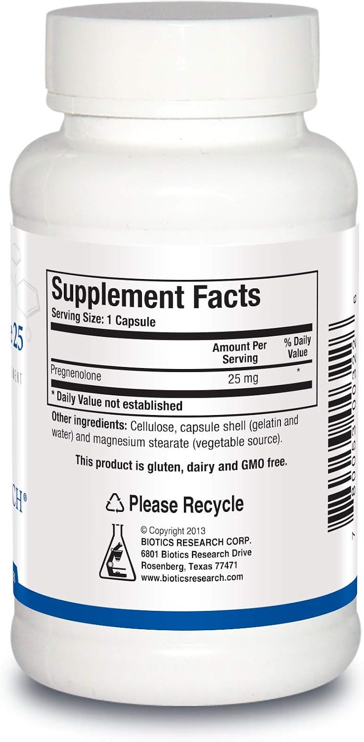 Biotics Research Pregnenolona 25 mg, 90 Cápsulas