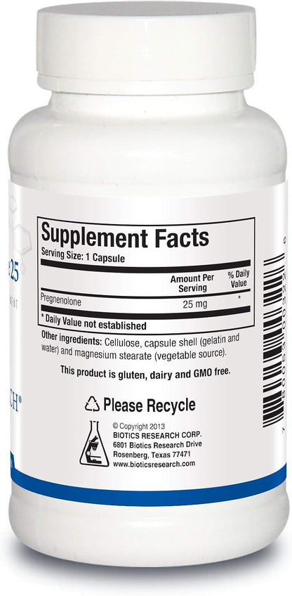 Biotics Research Pregnenolona 25 mg, 90 Cápsulas – Image 2