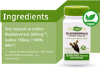 Nature's Way Bladderwrack - 100 Cápsulas Vegetales