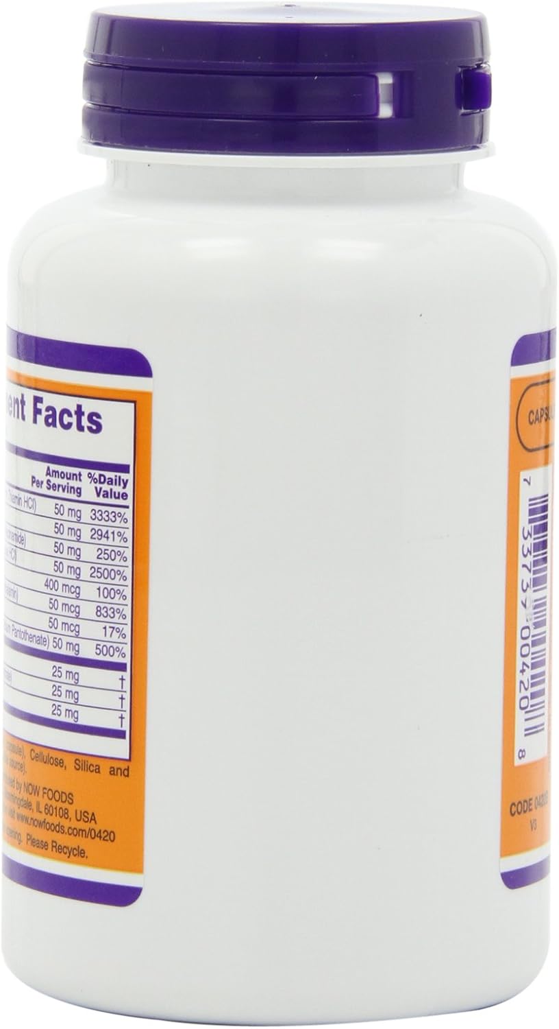 NOW B-50 Cápsulas - Complejo B (100 Cápsulas, Pack de 2)