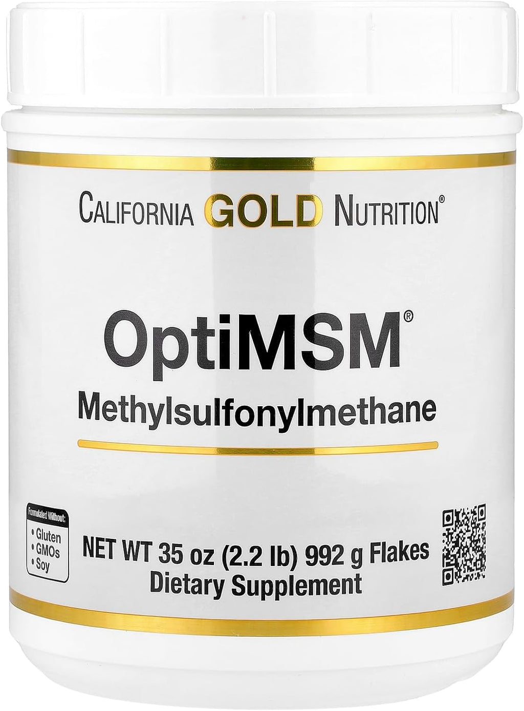 Lake Avenue Nutrition OptiMSM Flakes, 2.2 lbs (35 oz)