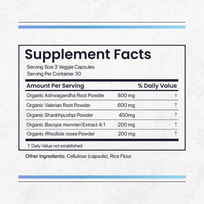 Nature's Pure Blend Ashwagandha Orgánico + Adaptógenos – 60 Cápsulas Veganas – Image 7