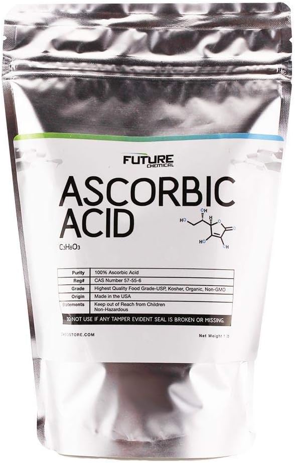 Ácido Ascórbico (Vitamina C) en Polvo USP - 1 Libra