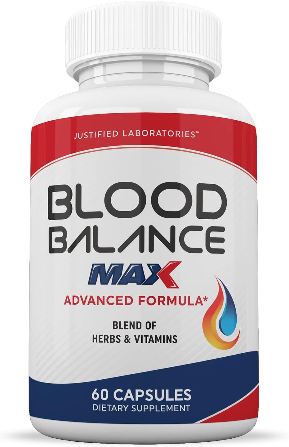 Justified Laboratories Blood Balance Max, 60 Cápsulas (Paquete de 2) - Fórmula Avanzada de Apoyo Circulatorio con Hierbas y Vitaminas